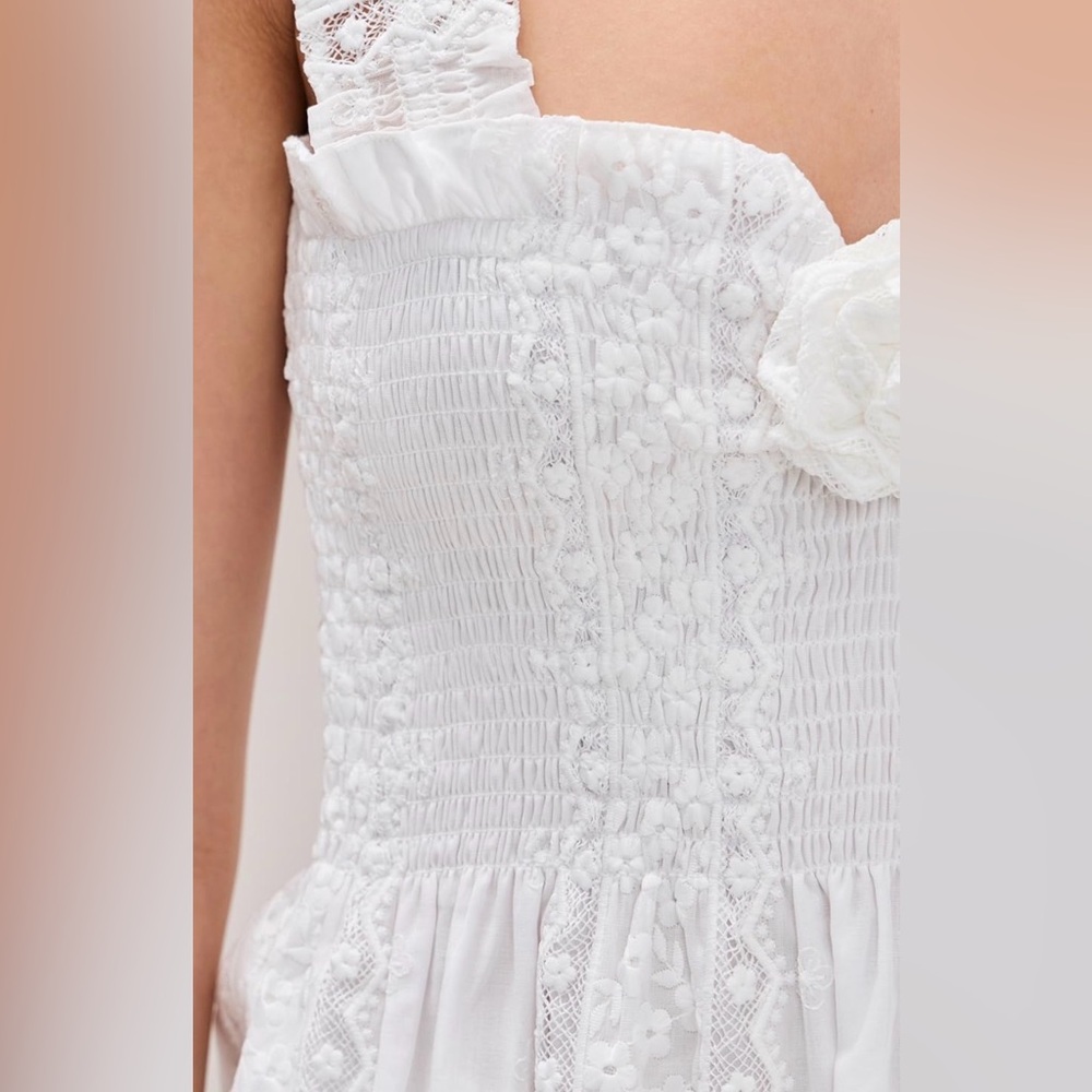 Hill House Rosetta Nap Dress - White Broderie *Hemmed* - Picture 4 of 4